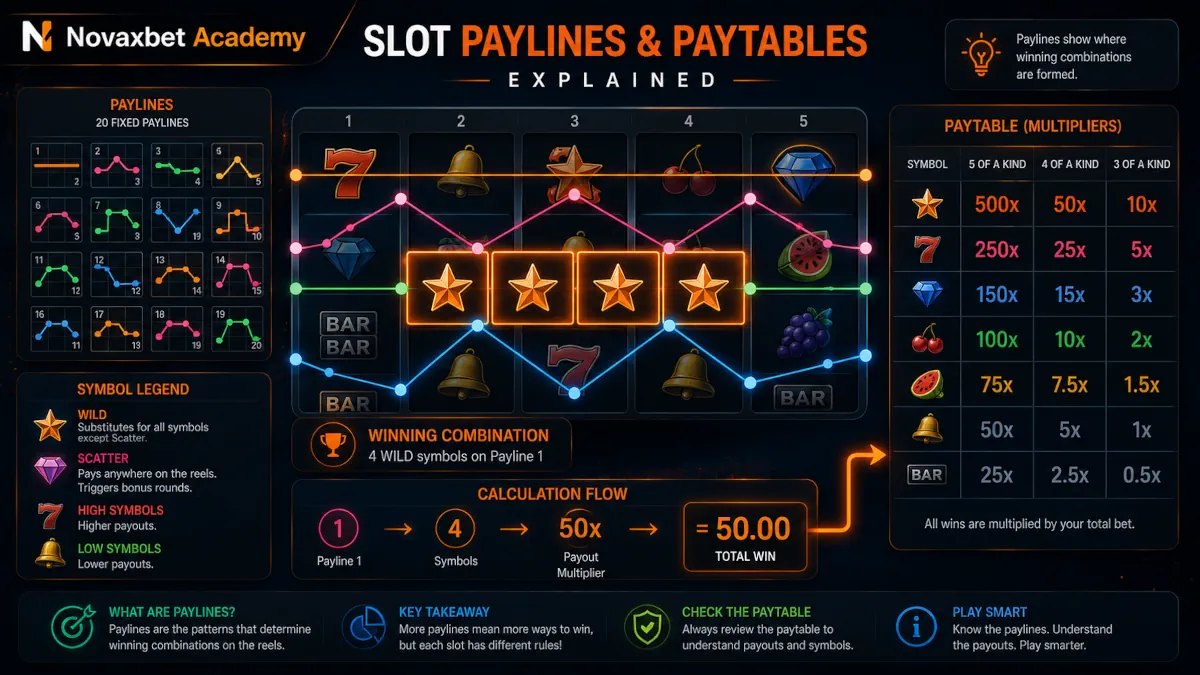 Slot Paylines and Paytables Explained